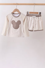 Khaki Character UPF Rashguard Set - ARIA KIDS