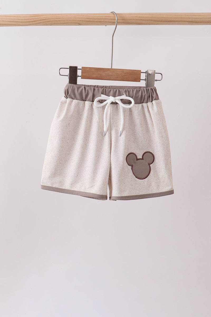 Khaki Character UPF Swim Trunks - ARIA KIDS