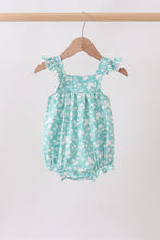 Sage Floral Smocked Bubble