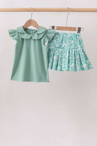 Sage Floral Skirt Set - ARIA KIDS