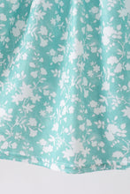 Sage Floral Smocked Dress