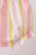 You're my sunshine Embroidered Bow Stripe Bloomer Set - ARIA KIDS