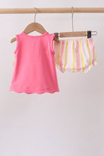 You're my sunshine Embroidered Bow Stripe Bloomer Set - ARIA KIDS