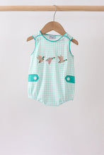 Green Mallard Plaid Embroidered Bubble