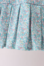 Pink Bear Floral Applique Skorts Set