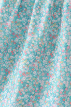 Green Floral Smocked Dress