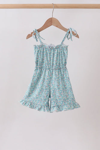 Green Floral Jumpsuit - ARIA KIDS