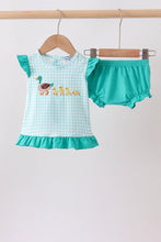 Green Mallard Embroidered Bloomer Set