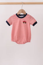 Red Stripe Car Embroidered Bubble