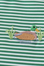 Green Duck Stripe Embroidered Set