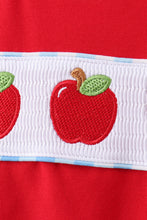 Blue Apple Appliqué Gingham Shorts Set