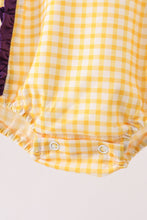 Purple LSU Tiger Applique Ruffle Bubble