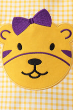 Purple LSU Tiger Applique Ruffle Set