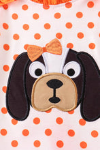 Orange Tennessee Dog Appliqué Bloomer Set