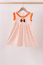 Orange Tennessee Dog Appliqué Dress - ARIA KIDS