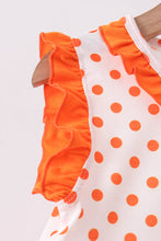 Orange Tennessee Dog Appliqué Dress - ARIA KIDS