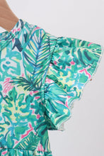 Green Lily Floral Bubble