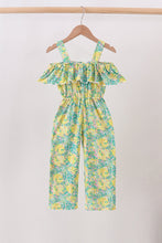 Yellow Lily Floral Jumpsuit