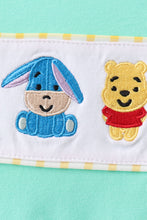 Mustard Honey Bear Embroidered Short Set