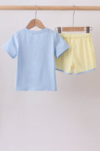 Blue Bus Applique Set