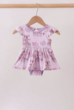 Purple Castle bamboo Ruffle Bubble