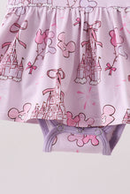 Purple Castle bamboo Ruffle Bubble