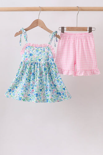 Blue Floral Set - ARIA KIDS