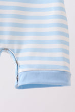 Blue Stripe Apple Book Appliqué Romper