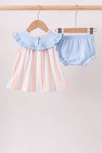 Seashell Stripe Embroidered Bloomer Set
