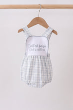 Blue Faith Quote Embroidered Bubble