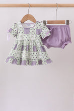Purple Floral Bloomer Set