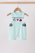 Blue stripe under the sea Embroidered Jon Jon