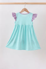 Blue under the sea Embroidered Dress