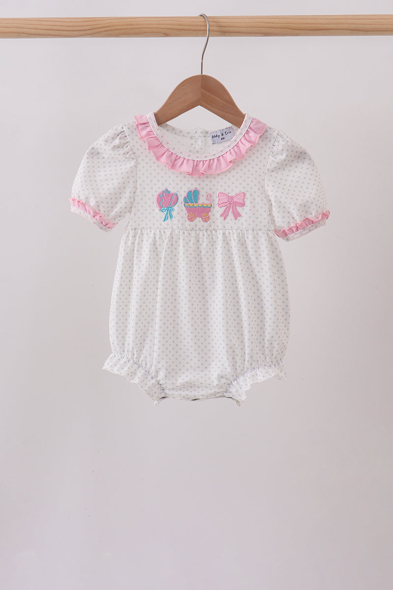 Pink Bow Ruffle Bubble - ARIA KIDS