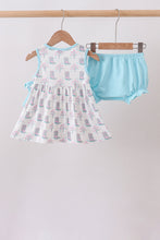 Blue Boots Print Bloomer Set - ARIA KIDS