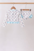 Blue Boots Ruffle Rashguard Set - ARIA KIDS