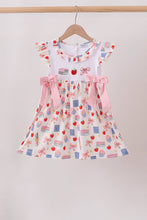 Pink Apple Embroidered Dress