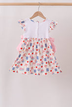 Pink Apple Embroidered Dress
