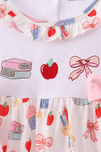 Pink Apple Embroidered Dress