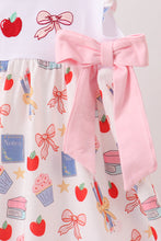 Pink Apple Embroidered Dress