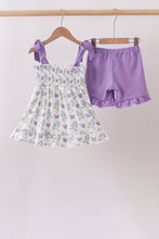 Purple Butterfly Applique Shorts Set - ARIA KIDS