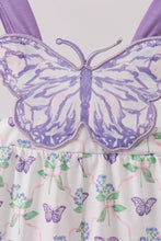 Purple Butterfly Applique Jumpsuit