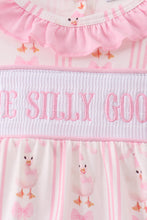 Pink Goose Smocked Bubble