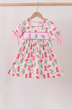 Pink Boots Smocked Dress