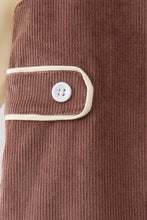 Brown Corduroy Jon Jon Set - ARIA KIDS