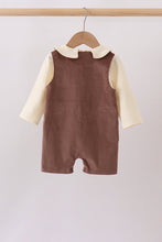 Brown Corduroy Jon Jon Set - ARIA KIDS
