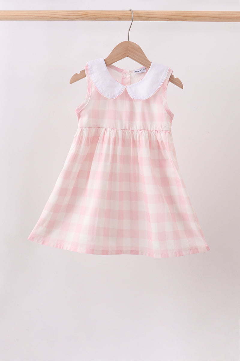 Pink gingham Dress - ARIA KIDS