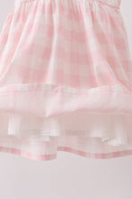 Pink gingham Dress - ARIA KIDS