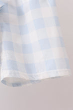 Blue Gingham Shorts Set