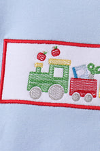 Blue Train Embroidered Set
